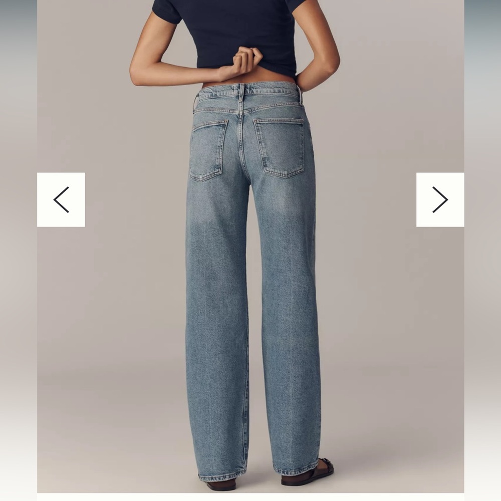 Agolde Light Blue Straight Leg Jeans - Picture 2 of 7